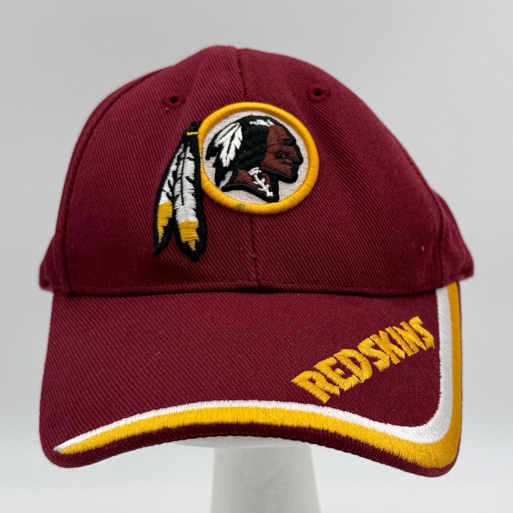 Washington Redskins NFL Hat Adjustable Burgundy Gold Embroidered Baseball Cap